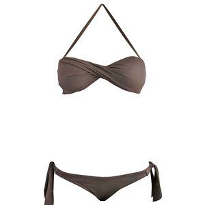 Alga Marinha Twist Bandeau Bikini NWT!